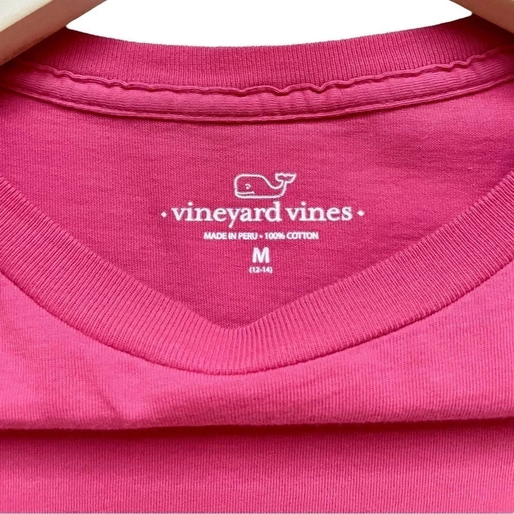 Vineyard Vines Girl’s Holiday Graphic Long Sleeve Tee Medium - Picture 2 of 3